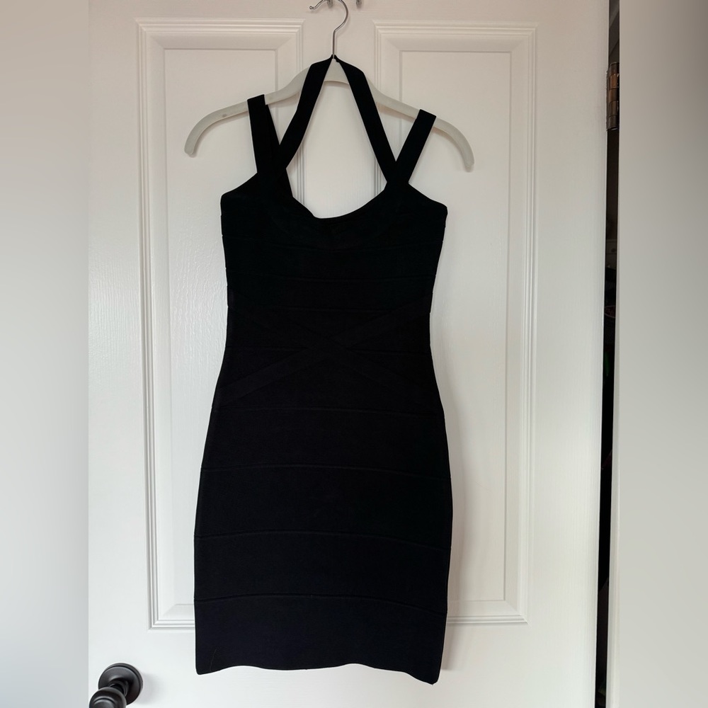Stretta Black Bodycon Bandage Dress NWT Sz S
